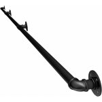 Main courante escalier fer forg� noir support rampe s�curit� int�rieur ext�rieur 30cm label