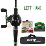 Main gauche - 2. 1m - ensemble de canne  pche casting en carbone combo de 2. 7  m avec sac de moulinet ...