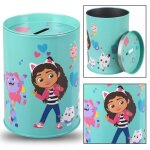 Tirelire - dreamworks - maison des chats de gabby - métal - ronde - pour enfants Tirelire - dreamworks - maison des chats de gabby - métal - ronde - pour enfants