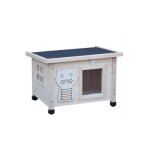 Maison pour chat - filix natur - niche pliable - bois massif - résistante aux intempéries - 53x45x43cm ... Maison pour chat - filix natur - niche pliable - bois massif - résistante aux intempéries - 53x45x43cm ...
