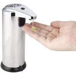 Maison cologique en acier inoxydable mains libres automatique ir capteur sans contact distributeur de ...