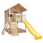 Maison enfant - ginger home - bois de pin - toboggan et bac � sable - ext�rieur 2 - 10 ans