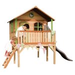 Maison enfant avec toboggan - axi - sophie - bois massif - gris - pour lextérieur Maison enfant avec toboggan - axi - sophie - bois massif - gris - pour lextérieur