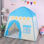 Maison de jeu pour tente dintrieur pour enfants - ecelen - bleu - tissu oxford