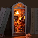 Maison de poup�e miniature pour adultes et enfants kit de book nook diy avec lumi�re led puzzle 3d en ...
