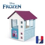 Maison la reine des neiges - smoby - 1 portillon + 2 fen�tres - anti - uv - 98x110x127 cm
