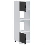 Maison soldesarmoire bas?cabinet / armoire placard? - armoires de four / colonne micro - ondes 2 pcs ...