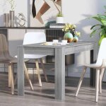 Maison soldestable � d�ner table � manger - d�cor moderne - 2 / 4 personnes sonoma gris 140x745x76cm ...