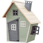 Maisonnette en bois pour enfants - outdoor toys - fantasy - vert - 120x102x150 cm