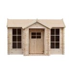 Maisonnette en bois pour enfant - timbela - m520 - pin / d�pic�a 19 mm - h151 x 235 x 175 cm