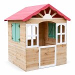 Maisonnette enfant - ginger home - bois naturel - porte et fen�tres - pour ext�rieur