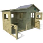 Maisonnette - soulet - hacienda - en bois trait avec prau pour enfants