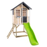 Maisonnette sur pilotis tp toys jacinthes en bois fsc� avec toboggan 175 cm - l275xp147xh224 cm
