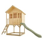 Maisonnette - tp toys - colline - sur pilotis - toboggan 18 m - bac � sable ombrag�