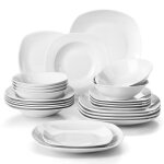 Malacasa assiette série elisa 24pcs service complet de table porcelaine la vaisselle plus légère et plus ... Malacasa assiette série elisa 24pcs service complet de table porcelaine la vaisselle plus légère et plus ...