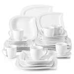 Malacasa assiette srie elvira 30pcs service de table 6 assiette  dessert / creuses / diner / tasses ...