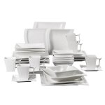 Malacasa flora 36pcs service de table porcelaine vaisselles complet pour 6 personnes