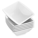 Malacasa srie blance 6pcs bol  crales soupe riz en cramique porcelaine service table petit djeuner ...