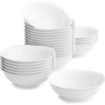 Malacasa srie elisa 18pcs service bol crales soupe porcelaine petit djeuner 6. 7 / 17 * 17 * 5cm ...