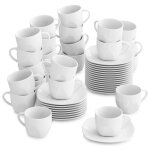 Malacasa série elisa 24 sets service à café thé 24 tasses à café avec 24 sous - tasses soucoupe porcelaine ... Malacasa série elisa 24 sets service à café thé 24 tasses à café avec 24 sous - tasses soucoupe porcelaine ...
