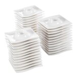 Malacasa srie flora 30pcs coquetier tasse oeufs porcelaine blanc service petit djeuner table 115 * ...