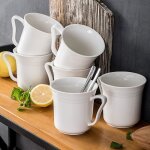 Malacasa série mario 12 tasses à thé café porcelaine 125 oz mugs services à thé céramique - blanc Malacasa série mario 12 tasses à thé café porcelaine 125 oz mugs services à thé céramique - blanc