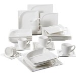 Malacasa srie monica 30pcs porcelaine service de table service  caf 6 tasses 6 soucoupes 6 assiette ...