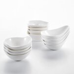 Malacasa s�rie ramekin dish 12pcs bol � sauce ramequin moule � souffl� porcelaine 3 formes tr�s petit! ...