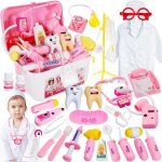 Jouet - gyroor - malette docteur - blouse et chapeau - pour enfants à partir de 3 ans - mixte Jouet - gyroor - malette docteur - blouse et chapeau - pour enfants à partir de 3 ans - mixte