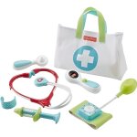 Malette de docteur medical kit 7 accessoires - fisher - price - jeu imitation 3 - 6 ans