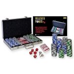 Malette de poker - mixte - 300 jetons et cartes - aluminium