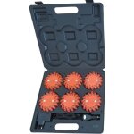 Mallette de 6 balises pro de signalisation gyrophare pro  16 leds orange rechargeable ledwarning vendeur ...