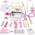 Mallette docteur enfant jouet - 32pices kit du docteur mdicale jouet avec stthoscope jeu dimitation ...