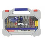 Mallette de forets - tivoly - mixte 60 pièces - forets 2en1 beton et carrelage Mallette de forets - tivoly - mixte 60 pièces - forets 2en1 beton et carrelage