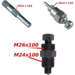 Mallette outil reglage moteur mobylette mbk 41 51 : arrache volant magnetique 24mm x100 + 26mm x100 + ...