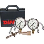 Mallette pression fioul - expertbynet - mise en service fioul - manomtres acier inox  glycrine