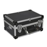 Mallette en pvc 32x23x16cm verrouillable bords renforc�s cadre en aluminium valise de rangement outils ...