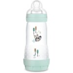Mam biberon easy start / anti - colique nature - 320ml - aqua - tétine débit 3 - x1 Mam biberon easy start / anti - colique nature - 320ml - aqua - tétine débit 3 - x1