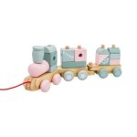 Mamabrum train  tirer en bois jouet  tirer  pousser avec blocs & formes de construction voitures 1er ...