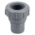 Manchette � joint � l�vre pvc double femelle d40 - wavin - 3025924