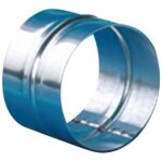 Manchon droit de raccordement d. 100mm pour gaine alu flexible alu souple et gaine pvc.
