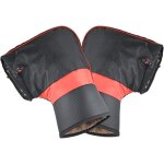 Manchon de guidon hiver - dok - thermo - imperm�able - bandes r�fl�chissantes 5 cm - doublure polaire ...