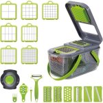 Mandoline coupe - l�gumes - multifonction - 22 en 1 - 8 lames rempla�ables - trancheur et hachoir
