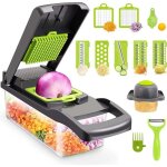 Mandoline de cuisine - multifonction - 15 en 1 - 7 modes de coupe - trancheuse l�gumes - gain de temps ...