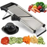 Mandoline de cuisine - mandoline - rglable - acier inoxydable - antidrapant - multifonctionnelle