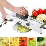 Mandoline trancheuse 18 types de multifonctions rglable pl8 saucisson professionnelle cuisine gaufrier ...