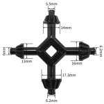 Mandrin universel multifonction 4 en 1 perceuse à clé support de perçage clé à cliquet anneau de douil ... Mandrin universel multifonction 4 en 1 perceuse à clé support de perçage clé à cliquet anneau de douil ...