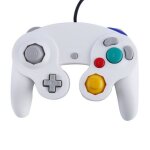 Manette filaire pour gamecube et wii - blanc - m3