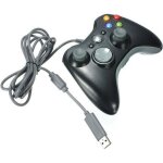 Manette filaire usb pour microsoft xbox 360 contrôleur jeu video pc windows noir Manette filaire usb pour microsoft xbox 360 contrôleur jeu video pc windows noir