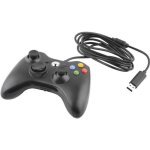 Manette filaire usb pour microsoft xbox 360 contr�leur jeu video pc windows noir